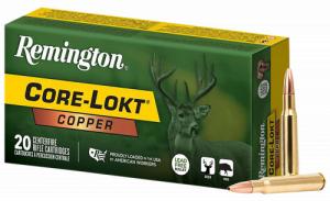 Remington Ammunition R27853 Core-Lokt 30-06 Springfield 150 gr Copper (HP) 20 Per Box/ 10 Cs - 2