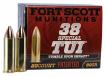 Fort Scott Munitions 38SPL080SCV Tumble Upon Impact (TUI) 38 Special +P 80 gr Solid Copper Spun 20 Per Box/ 25 Case - 1111