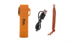 SOL Fire LIte Fuel Free Lighter with USB Charger and Tinder Cord Lanyard