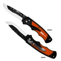 AccuSharp 741C Replaceable Blade Razor 3.50" Folding Plain Stainless Steel Blade/Blaze Orange Ergonomic Anti-Slip Grip - 601
