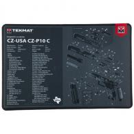 TekMat 11"x17"CZ P10C Cleaning Mat - TEK-R17-CZP10C