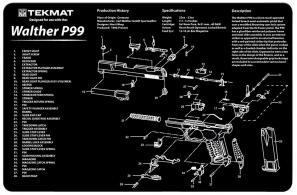 TekMat TEKR17WALP99 Walther P99 Cleaning Mat - 1028
