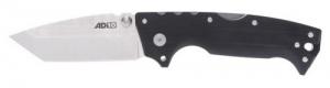 Cold Steel 4" Folding Tanto Plain Stonewashed S35VN SS Blade/Black Scales G10 Handle Includes Belt Clip - CS28DE
