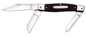 Cold Steel Stockman 2"/2.30"/3.50" Folding Clip/Sheepsfoot/Spey Plain 8Cr13MoV SS Blade/Rough Black w/Polished Bolster - CSFLSTKMN