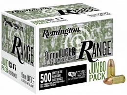 Remington Ammunition R27779 Remington Range 9mm Luger Handgun 500 Per Box - R27779 Remington Ammunition R27779 Remington Range 9mm Luger Handgun 500 Per Box - R27779