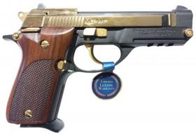 Girsan MC 14T Solution Exclusive Compact .380 ACP 13+1 4.50" Gold Plated Steel Tip-Up Barrel, Serrated Slide - 390876