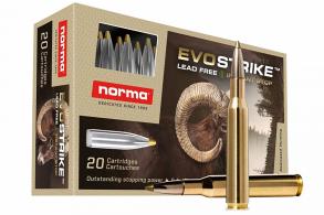 Norma Ammunition (RUAG) 20168972 Dedicated Hunting Evostrike .270 Win 96 gr/Polymer Tip Boat Tail, Lead Free 20 Per Box/ 10 Cs - 52 Norma Ammunition (RUAG) 20168972 Dedicated Hunting Evostrike .270 Win 96 gr/Polymer Tip Boat Tail, Lead Free 20 Per Box/ 10 Cs - 52