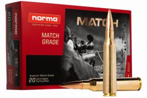 Norma Ammunition (RUAG) 20177352 Match Golden Target .338 Lapua Magnum 250 gr/Hollow Point Boat-Tail (HPBT) 20 Per Box/ 10 Cs - 52
