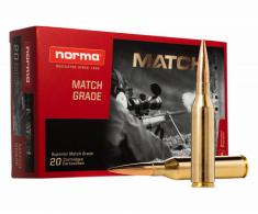 Norma Ammunition 20174602 Dedicated Precision Golden Target Match 300 Norma Mag 230 gr Hollow Point Boat-Tail (HPBT) 20 Per Box/ - 52