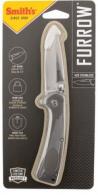 Smiths Products Furrow 2.90" Folding Drop Point Plain Satin Titanium Coated Stainless Steel Blade/Stainless Steel Handle I - 51008 Smiths Products Furrow 2.90" Folding Drop Point Plain Satin Titanium Coated Stainless Steel Blade/Stainless Steel Handle I - 51008