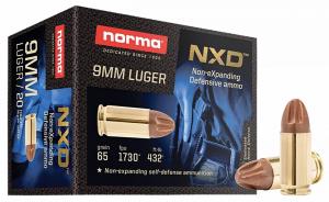 Norma Ammunition Self Defense NXD 9mmLuger 65gr 20 Per Box/10 Case - 52 Norma Ammunition Self Defense NXD 9mmLuger 65gr 20 Per Box/10 Case - 52