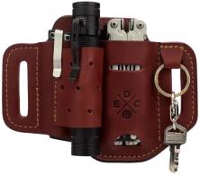 1791 Gunleather STESLFCHNA EDC Standard Easy Slide OWB Chestnut Leather Belt Slide Ambidextrous - 1002