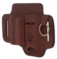 1791 Gunleather STESSFCHNA EDC Standard Easy Slide OWB Chestnut Leather Belt Slide Ambidextrous - 1002