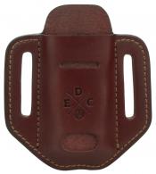 1791 Gunleather HDESSLCHNA EDC Heavy Duty Easy Slide Solo OWB Chestnut Leather Belt Slide Ambidextrous - 1002