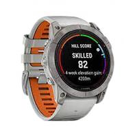 Garmin 0100277814 Fenix 7X Pro Sapphire Solar Edition GPS/Smart Features 32GB Memory, Gray/Orange, Band Size 51mm, Compatible w/ - 292