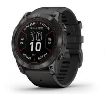 Garmin Fenix 7X Pro Solar Edition GPS/Smart Features 32GB Memory, Gray, Band Size 51mm, Compatible w/ iPhone/Android - 0100277800