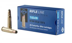 TR&Z Metric Rifle Rifle Line 7.62x39mm 123 gr Round Nose Soft Point 20 Per Box/ 50 Cs - PP739S TR&Z Metric Rifle Rifle Line 7.62x39mm 123 gr Round Nose Soft Point 20 Per Box/ 50 Cs - PP739S