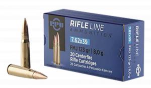 TR&Z Metric Rifle Rifle Line 7.62x39mm 123 gr Round Nose Soft Point 20 Per Box/ 50 Cs - PP739S