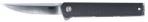 CRKT CEO Compact 2.61" Folding Plain Satin 4116 SS Blade/Black GRN Handle Includes Pocket Clip - 7095KX
