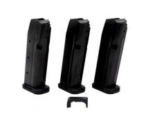 Shield Arms S15 Gen 3 Magazine, 15rd, Black Nitride, 3-Pack w Steel Mag Catch, For Glock 43X/48 Shield Arms S15 Gen 3 Magazine, 15rd, Black Nitride, 3-Pack w Steel Mag Catch, For Glock 43X/48