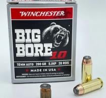Winchester Big Bore 10mm 200gr SJHP 20rd box - X10MMBB Winchester Big Bore 10mm 200gr SJHP 20rd box - X10MMBB