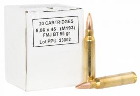 TR&Z Metric Rifle Rifle Line 5.56x45mm NATO 55 gr Full Metal Jacket Boat-Tail (FMJBT) 1000 Per Box/ 1 Cs - PPRM556B
