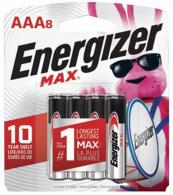 Rayovac Energizer MAX AAA Batteries Black & Silver | - E92MP8