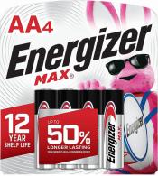 Rayovac Energizer MAX AA Batteries Black & Silver | - E91MP24