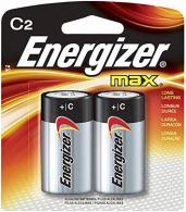 Rayovac Energizer MAX C Batteries Black & Silver | - E93BP2