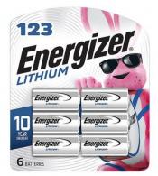 Energizer 123 Lithium Battery Lithium, Qty (24) 6 Pack - EL123BP6