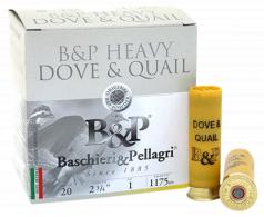 Fiocchi 20BD8 Dove & Quail Heavy 20 Gauge 2.75" 1 oz 8 Shot 25 Per Box/ 10 Cs