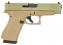 Glock G48 9mm Luger 10+1 4.17" GMB Barrel Agoge Green Serrated Slide Coyote Tan Cerakote Polymer Frame