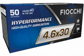Fiocchi Hyperformance Defense 4.6x30mm 38 gr Tipped Hollow Point (THP) 50 Per Box/ 20 Cs - 46EXD Fiocchi Hyperformance Defense 4.6x30mm 38 gr Tipped Hollow Point (THP) 50 Per Box/ 20 Cs - 46EXD