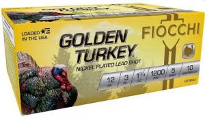 Fiocchi Turkey 12 Ga. 3" 1 3/4 oz, #5 Nickel Plated Lead - 123TRK