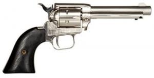 Heritage Manufacturing Rough Rider Revolver, 22LR, 4.75" Barrel, Nickel Finish, Black Laminate Wood Grips, 6 Rounds - RR22NI4BW Heritage Manufacturing Rough Rider Revolver, 22LR, 4.75" Barrel, Nickel Finish, Black Laminate Wood Grips, 6 Rounds - RR22NI4BW