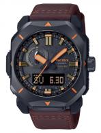 G-shock/vlc Distribution PRW6900YL5 Casio Pro Trek Black/Brown Size 145-215mm Features Digital Compass - 1200