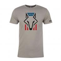 Foxpro FHFGS Foxhead Flag Gray Cotton/Polyester Short Sleeve Small - FHFGS
