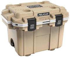 PELICAN 30Q-1-TANWHT 30QT ELITE COOLER TAN/WHT - 611