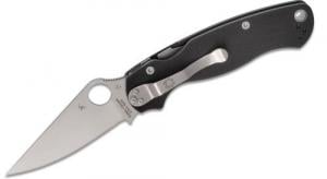 Spyderco Paramilitary 2 Folding Knife - 3.44" Plain Clip Point Blade Left Handed - 260