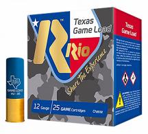 Rio Ammunition TGHV368TX Texas Game Load High Velocity 12 Gauge 2.75" 1 1/4 oz 8 Shot 25 Per Box/ 10 Case - TGHV368TX Rio Ammunition TGHV368TX Texas Game Load High Velocity 12 Gauge 2.75" 1 1/4 oz 8 Shot 25 Per Box/ 10 Case - TGHV368TX