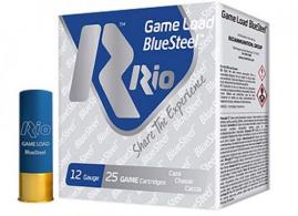 Rio Ammunition Game Load Blue Steel 12 Gauge 2.75" 1 1/8 oz 5 Shot 25 Per Box/ 10 Cs - GLBS325