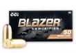 Main product image for CCI Blazer Full Metal Jacket 380 ACP 95Gr Ammo 50 Round Box