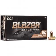 CCI Blazer Brass Full Metal Jacket 380 ACP 95Gr Ammo 50 Round Box - 5202 CCI Blazer Brass Full Metal Jacket 380 ACP 95Gr Ammo 50 Round Box - 5202