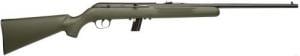 Savage Arms 64 F 22 LR 10+1 21", Blued Barrel/Rec (Drilled & Tapped), Green Synthetic Stock, Open Sights