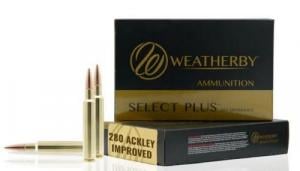 Weatherby Select Plus 280 Ackley Improved, 150 grain, 20 Per Box - F280A150SCO Weatherby Select Plus 280 Ackley Improved, 150 grain, 20 Per Box - F280A150SCO