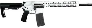 Black Rain Ordnance Spec15 Fusion 5.56x45mm NATO 16" Threaded Barrel, White Battleworn - BROFUSIONWB Black Rain Ordnance Spec15 Fusion 5.56x45mm NATO 16" Threaded Barrel, White Battleworn - BROFUSIONWB