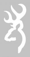 Browning Buckmark Decal White Vinyl Sticker 4" - 3922004714 Browning Buckmark Decal White Vinyl Sticker 4" - 3922004714