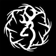 Browning Sheds Decal White Vinyl Sticker 6" - 3922401647 Browning Sheds Decal White Vinyl Sticker 6" - 3922401647