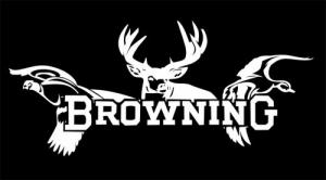 Browning All Season Decal White Vinyl Sticker 12" - 3922601247