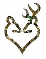 BRN DECAL BUCK-HEART 6" CAMO - 3922290620